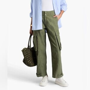 Frame Denim Olive Green Cargo Pants
